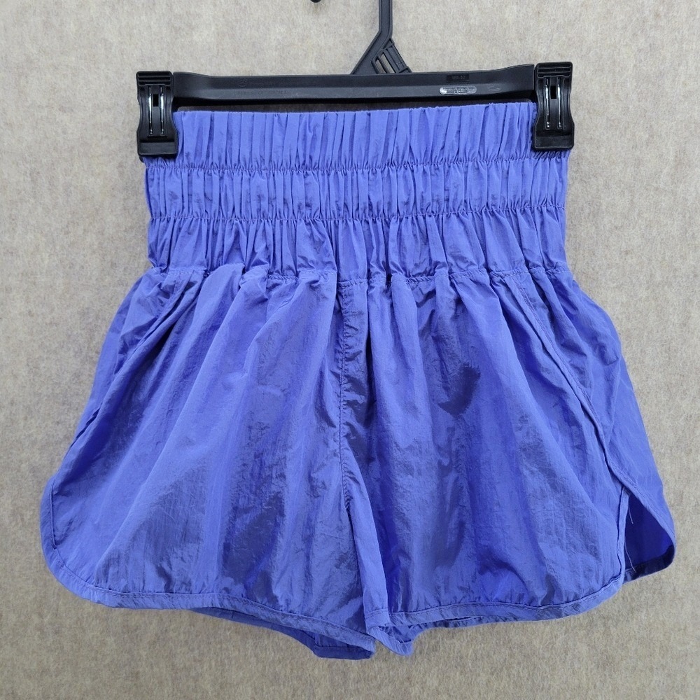 Free People Movement The Way Home Shorts Women Sz Small Purple High Waist